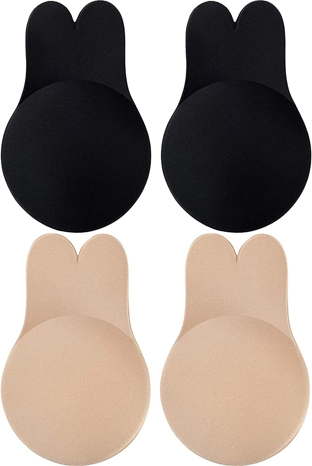 Breast Lift Strapless Backless Bra Nipples Covers Push Up Self