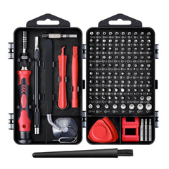 Precision Screwdriver Set, 122 in 1 Electronics Magnetic Repair Tool Kit with Case for Repair Computer, iPhone, PC, Cellphone, Laptop, Nintendo, PS4, Game Console, Watch, Glasses etc (Red)