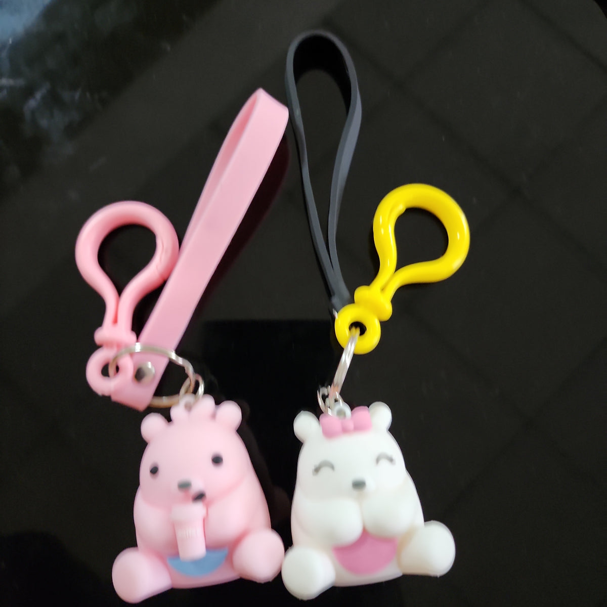 Key holder Sitting bear , keychain keyholders