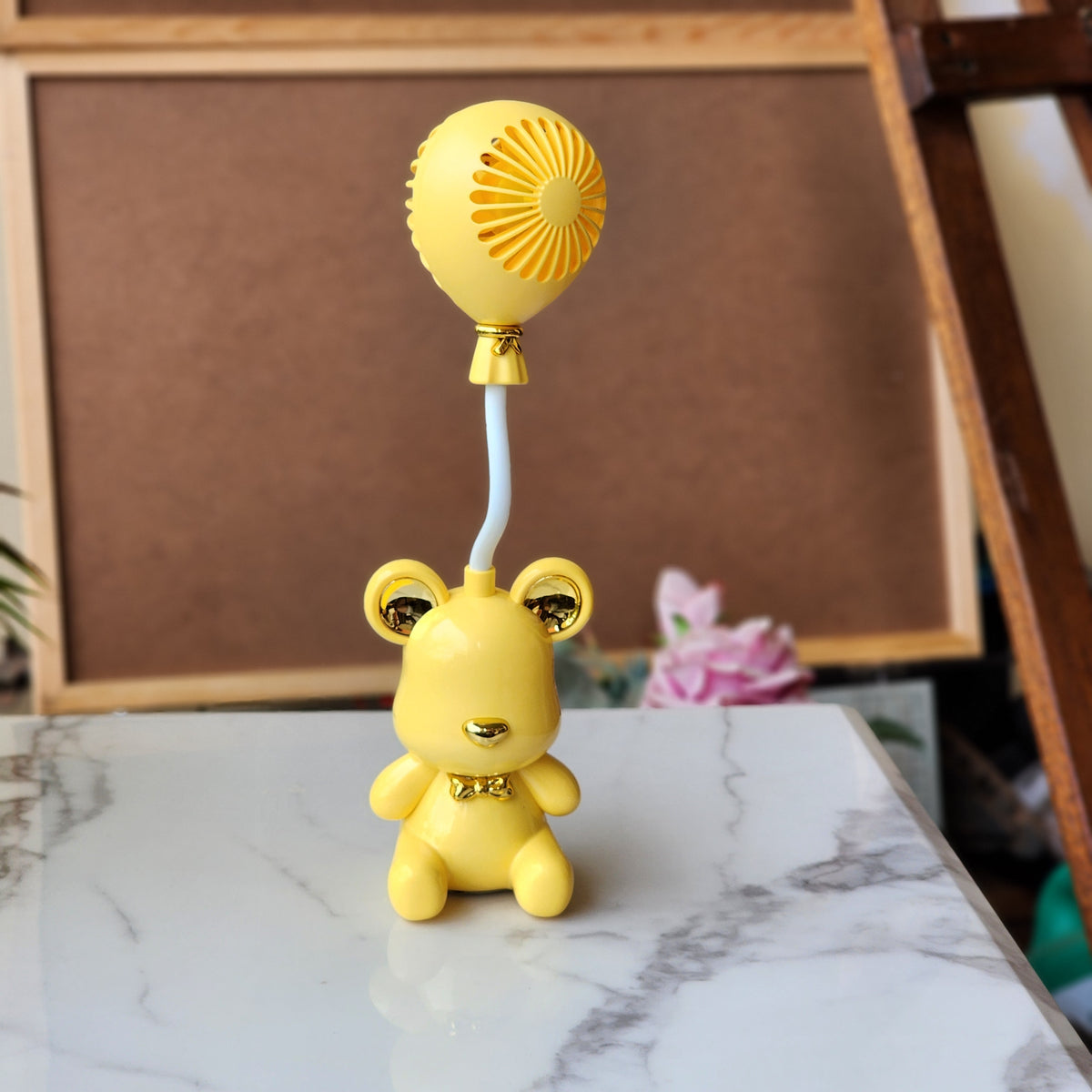 Cute bear mini fan