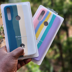 Huawei Y 9 Prime 2019 Y9 silicone phone case cover stripes.