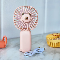 Bear design square head fan