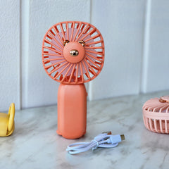 Bear design square head fan