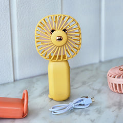 Bear design square head fan