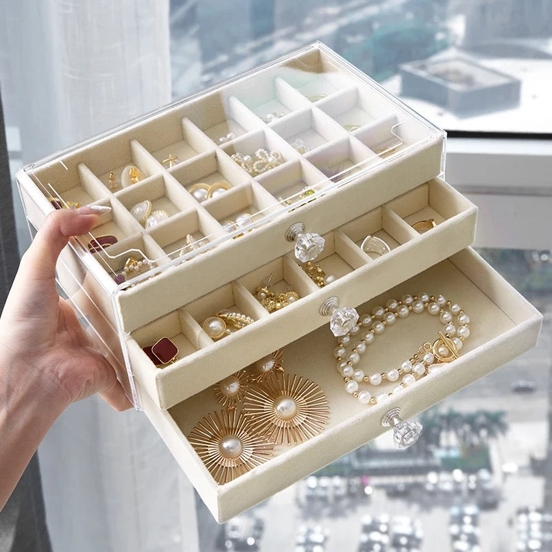 Transparent Clear Aclyric Jewelry Organizer