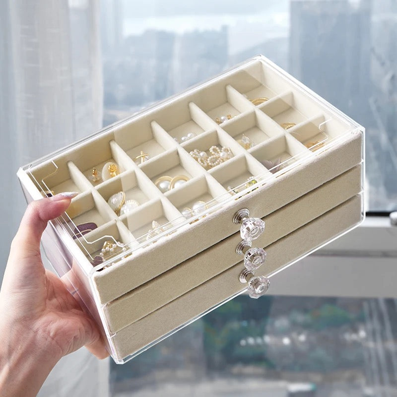 Transparent Clear Aclyric Jewelry Organizer