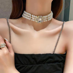 Pearl Sets with Earrings ,bracelet and Chocker chain