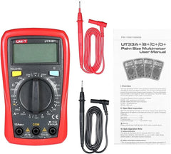 Digital Multimeter - Ut33B+ Handheld LCD Digital Multimeter DC/AC Voltage Dc Current Meter Resistance Tester Voltmeter Ammeter