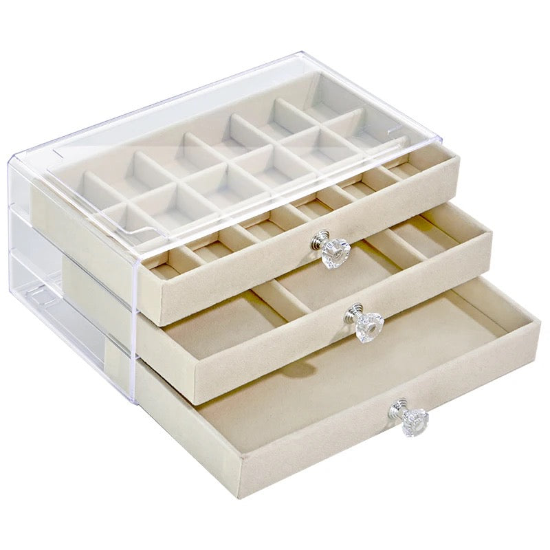 Transparent Clear Aclyric Jewelry Organizer