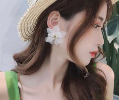 Earrings temperament flower earrings