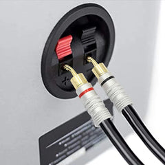 2mm Banana Speaker Pin Plugs,Audio Speaker Pin Plugs Screw Type Cable Connector Adapter,Gold Plated Pin Connectors Banana Plug Adapter for Audio HiFi Musical Adapter