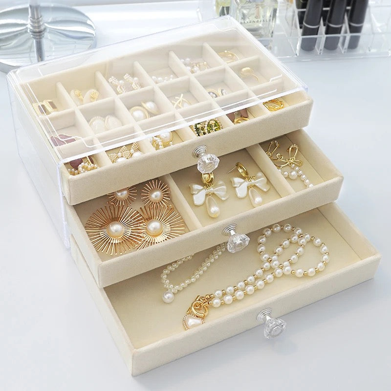 Transparent Clear Aclyric Jewelry Organizer