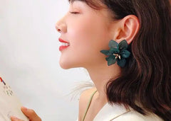 Earrings temperament flower earrings