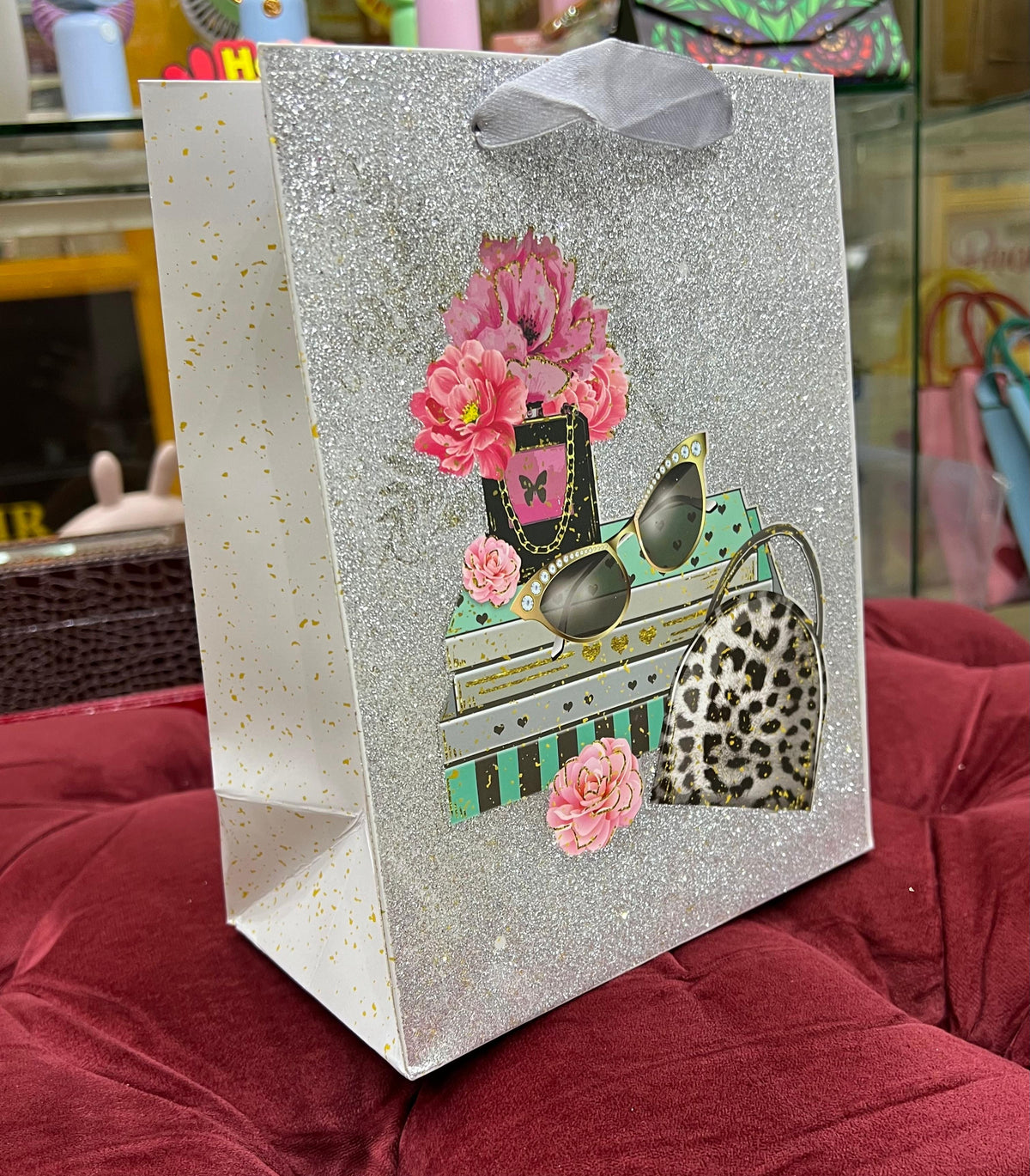 Gift bag glitter with bag and Sunnies