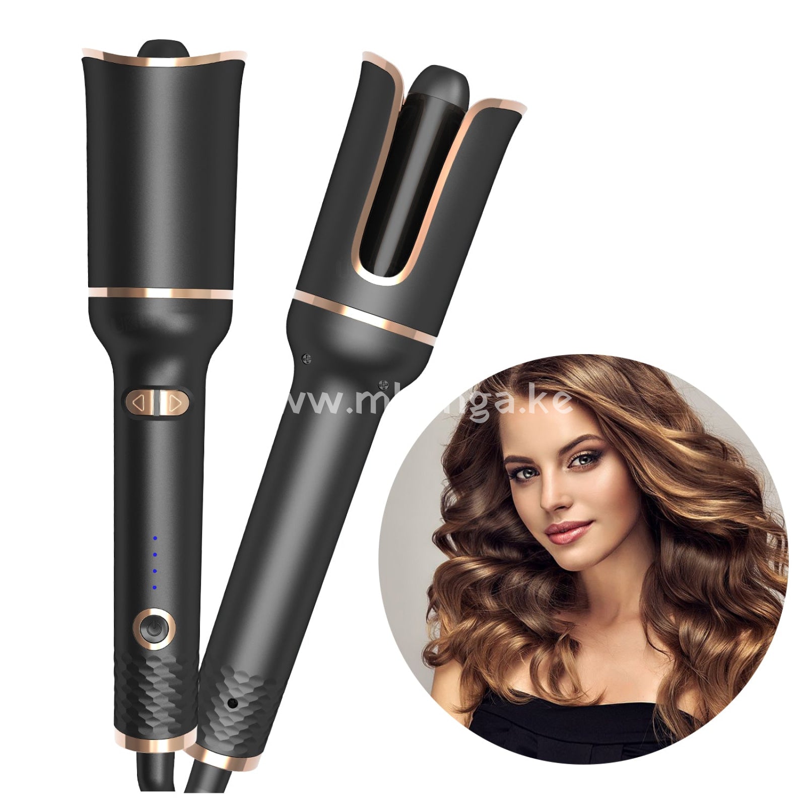 Automatic Hair Curling Iron With Ceramic Ionic Barrel Smart Anti-Stuck Auto Rotating Wand