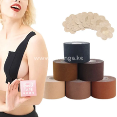 Boob Tape - Breast Lift Body For W 2 Pcs Silicone Reusable Adhesive Bra Bob Large Breasts A-G Cup