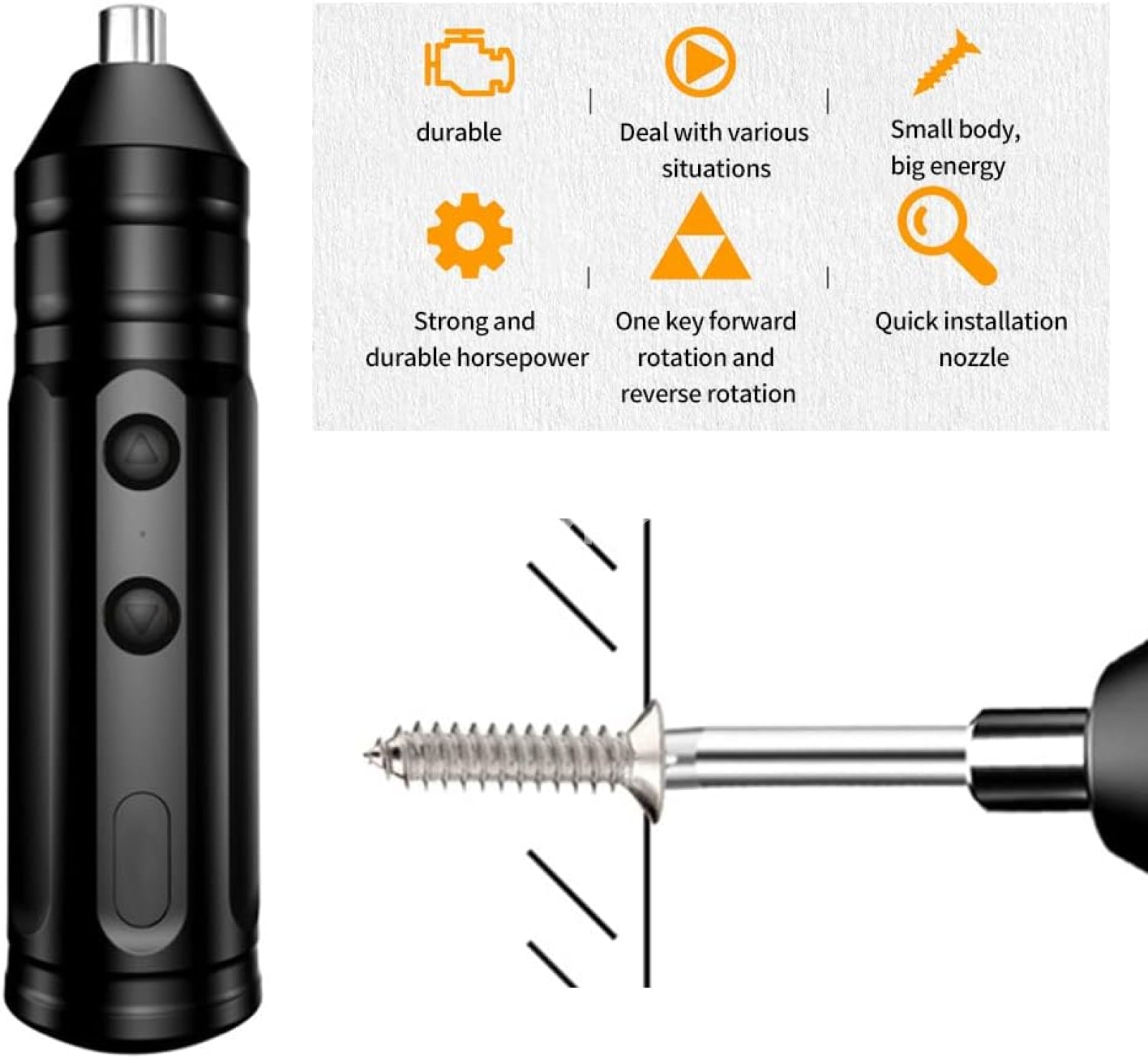 Cordless Electric Screwdriver Kit Mini Drill 250 Rpm Usb Rechargeable Power Screwdrivers Set