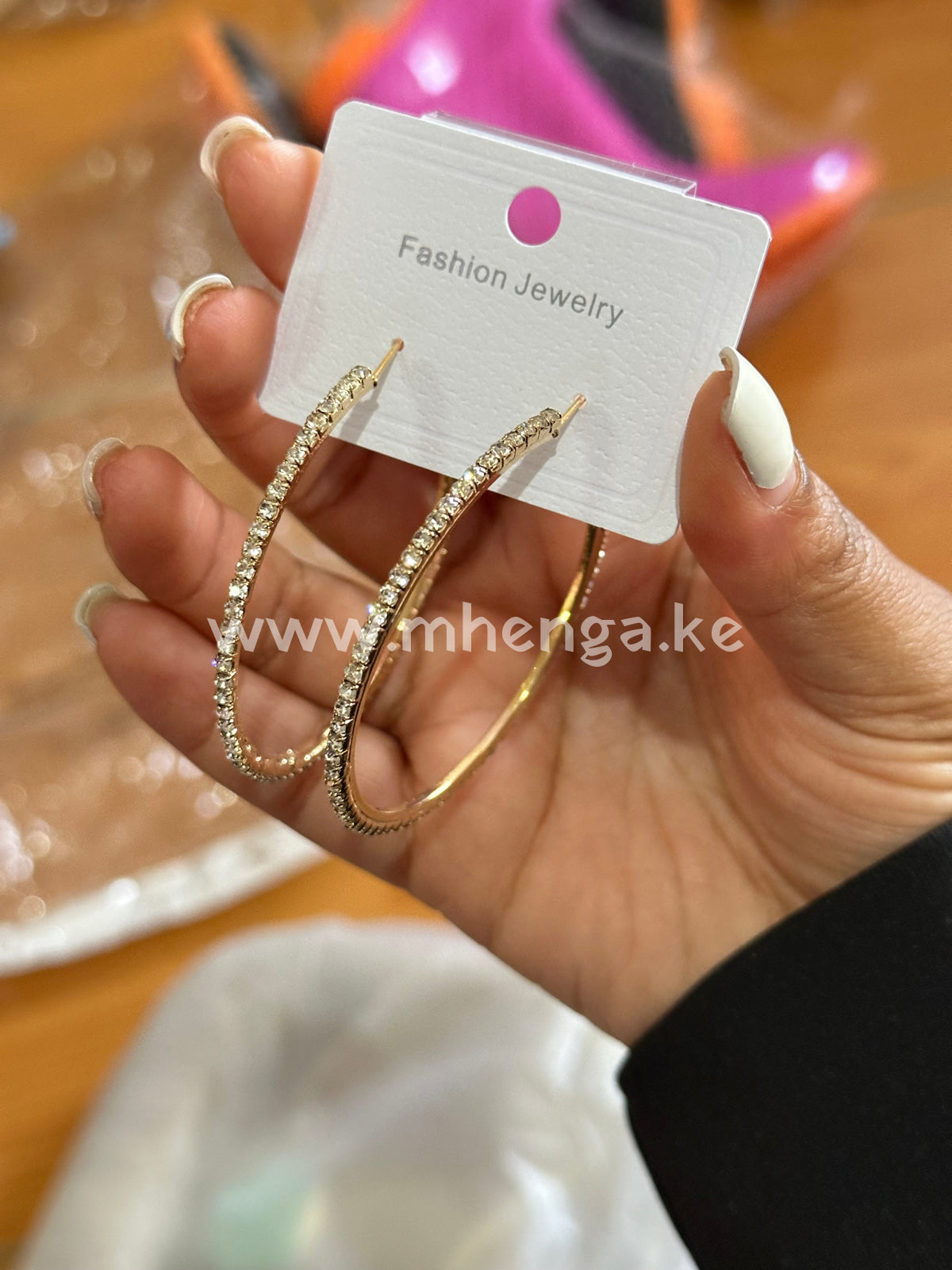 Earring Iced Hoop