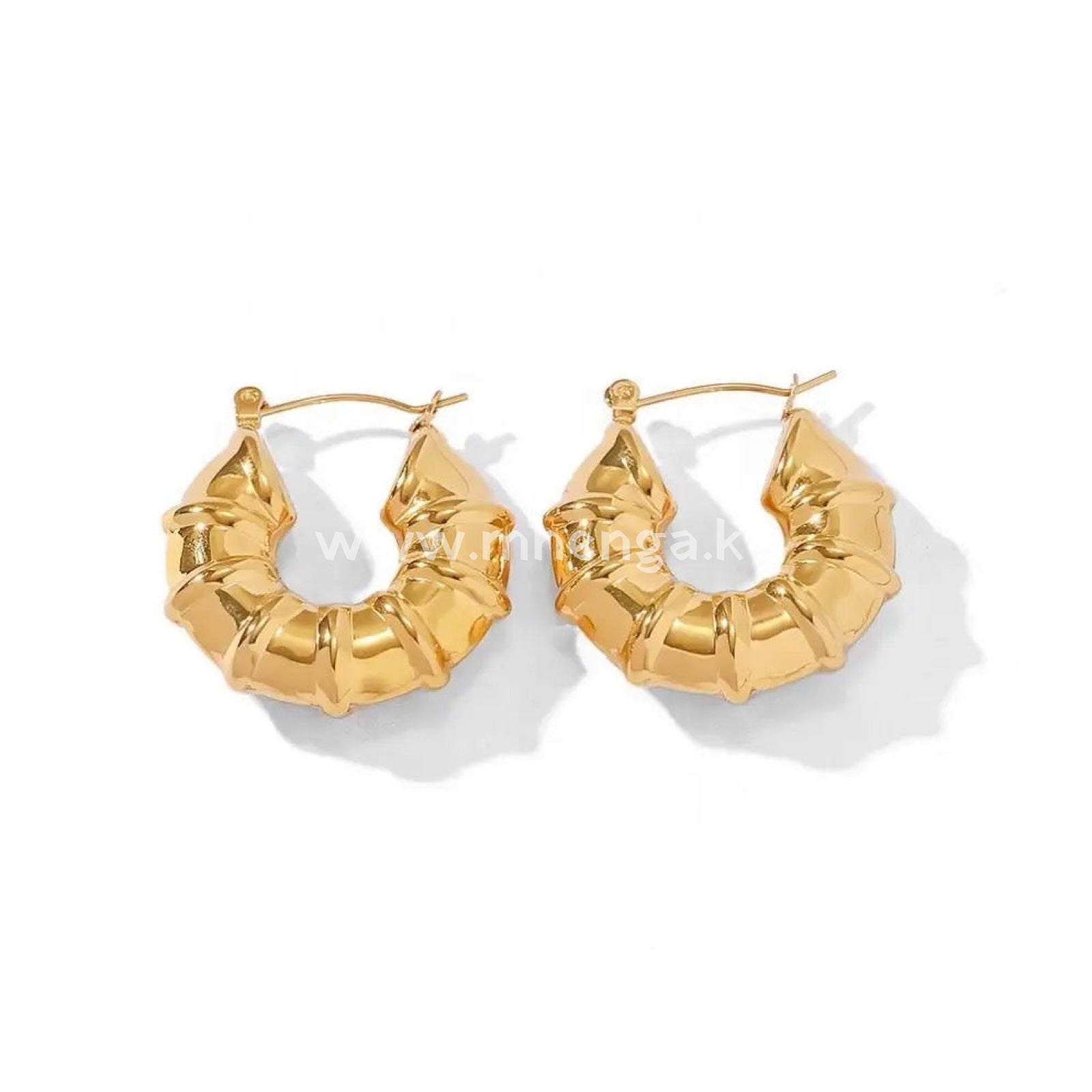 Earring Loop Hoop Gold Ensemble Tarnish Free Hypoallergenic