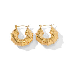 Earring Loop Hoop Gold Ensemble Tarnish Free Hypoallergenic