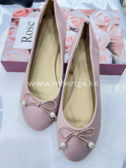 Flats Round Toe Pearl