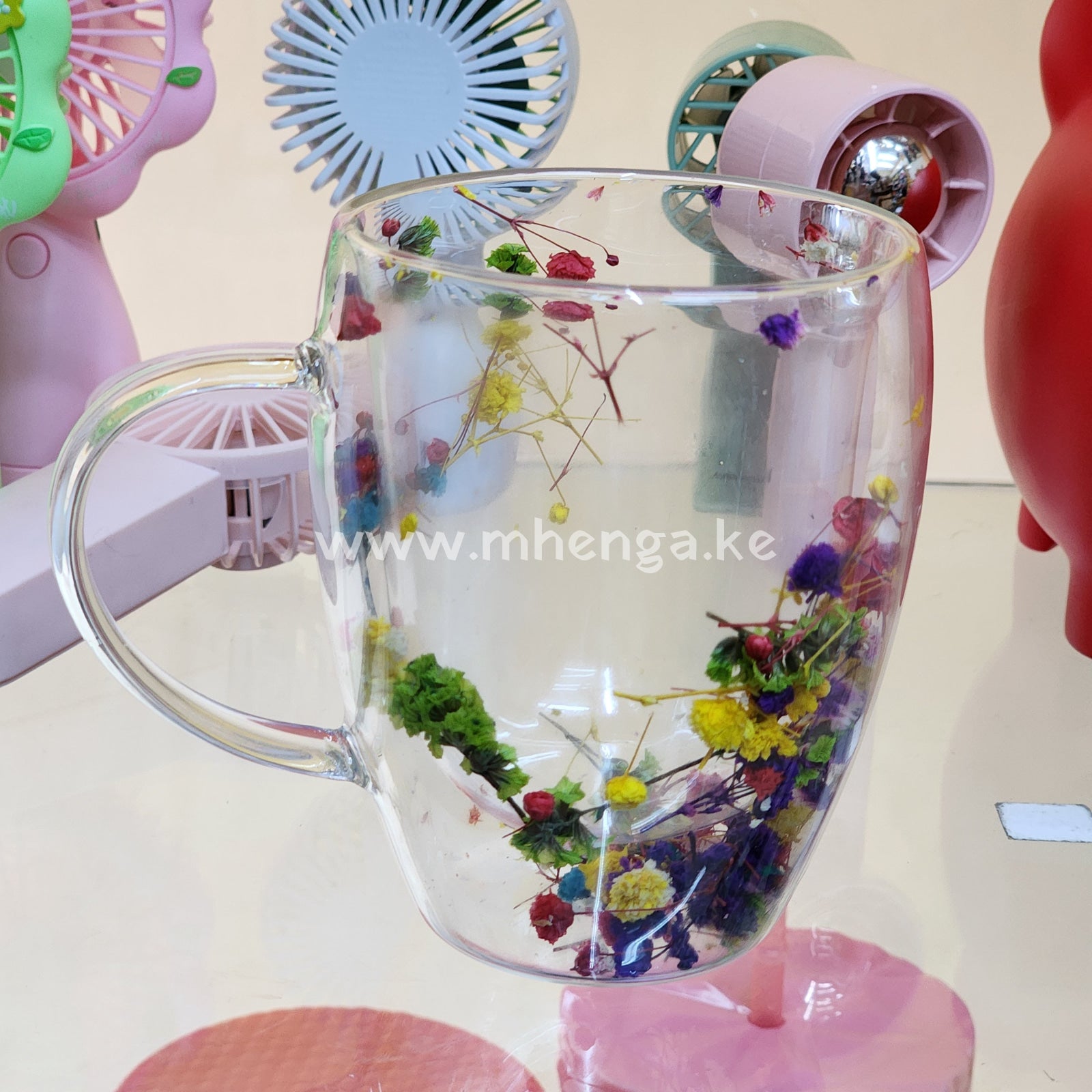 Flower Cup Glass Cute Mugs