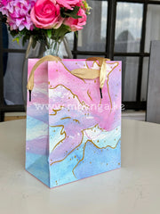 Gift Bag Multi Color Pink And Shades Of Blue Sq