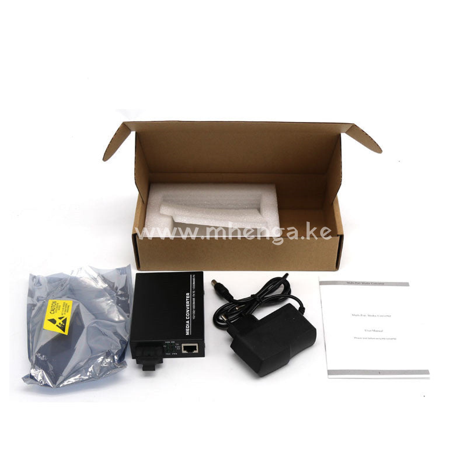 Gigabit Ethernet Media Converter Single Mode Dual Sc Fiber 1000Base-Lx To 10/100/1000Base-Tx Up