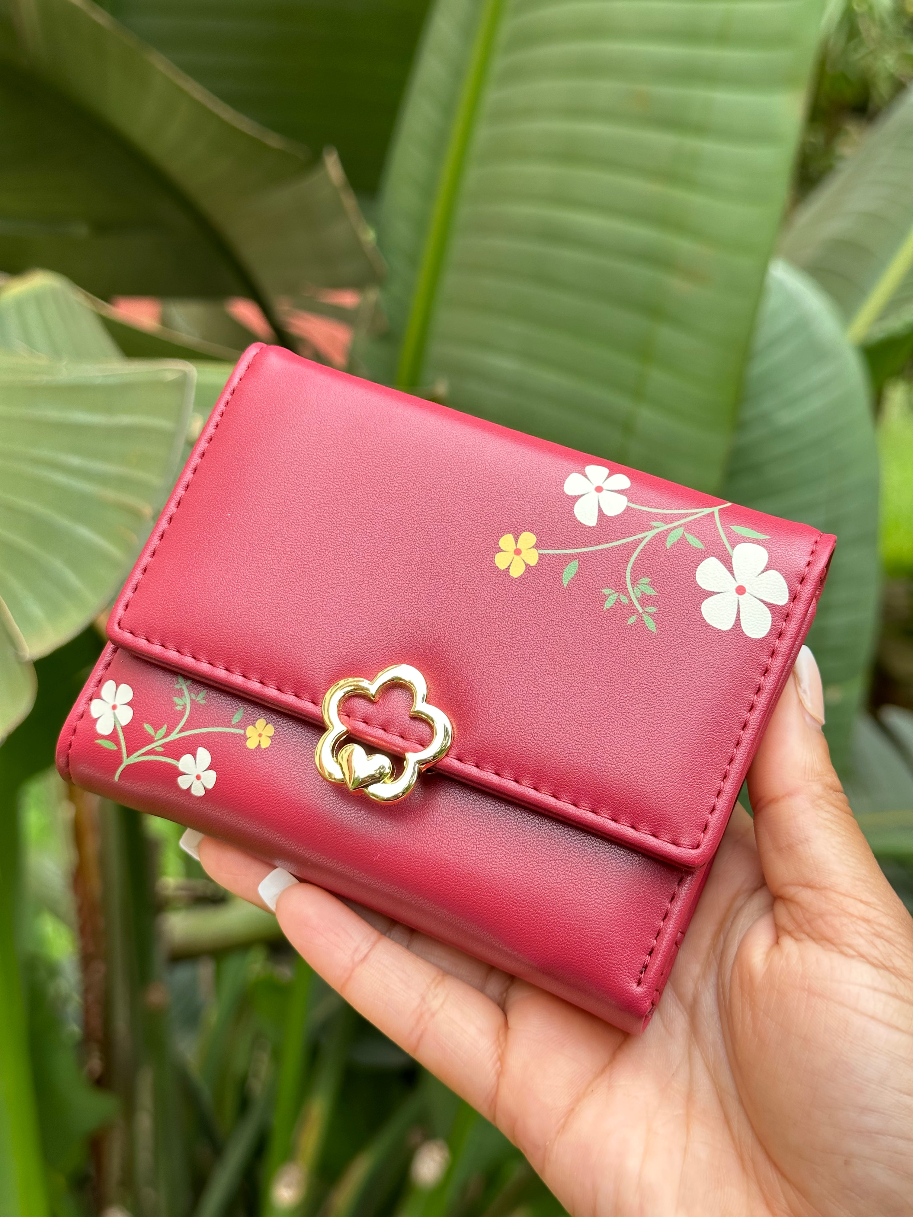 Wallet flowers mini wallet