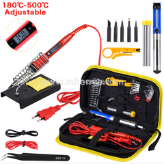 Jcd 908S Electric Soldering Iron Kit Digital Display Welding Rework Soldering Station Stand Tips