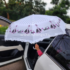 Ladies Classic Curved Handle Umbrella Chariot