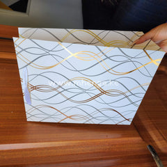 Medium Gift Bag With Wavy Lines Pattern