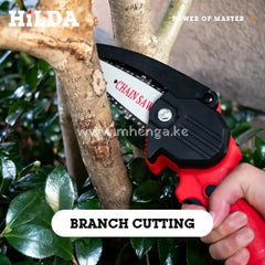 Mini Chainsaw Cordless 4-Inch Electric Power Chain Saws One-Hand Handheld Portable Chainsaws For