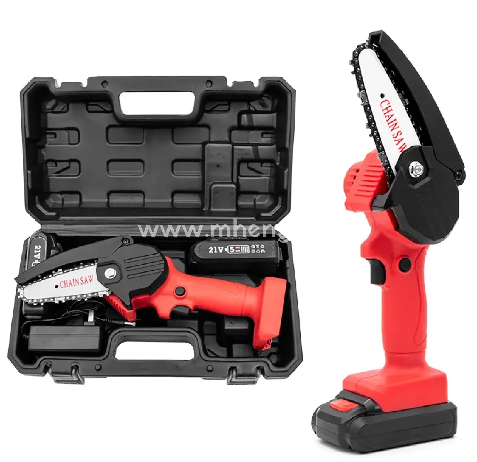 Mini Chainsaw Cordless 4-Inch Electric Power Chain Saws One-Hand Handheld Portable Chainsaws For
