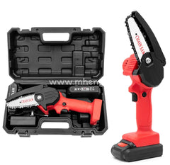 Mini Chainsaw Cordless 4-Inch Electric Power Chain Saws One-Hand Handheld Portable Chainsaws For
