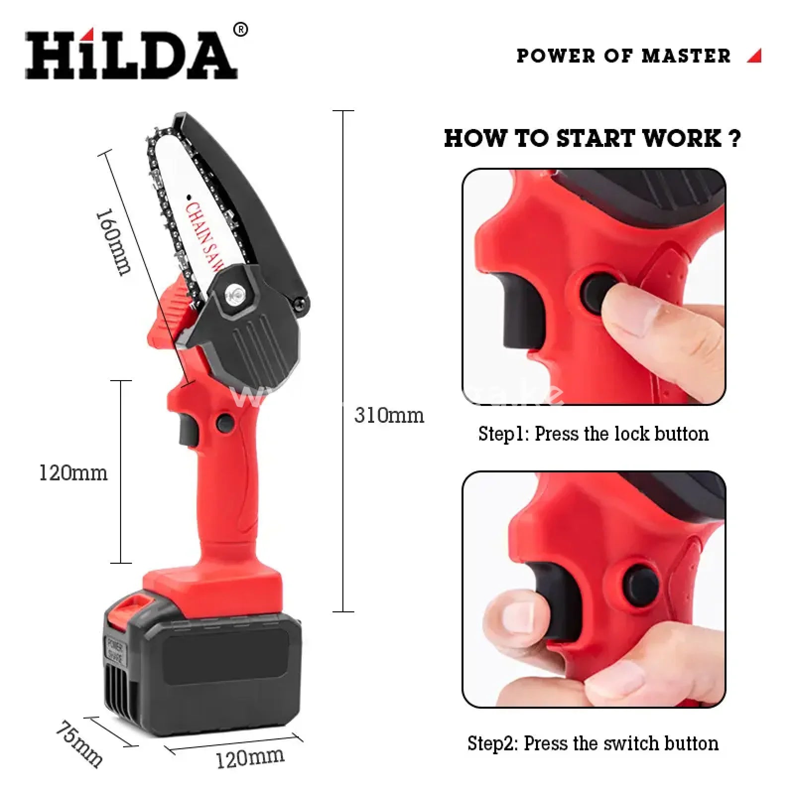 Mini Chainsaw Cordless 4-Inch Electric Power Chain Saws One-Hand Handheld Portable Chainsaws For