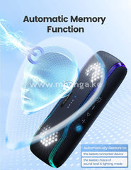 Portable Bluetooth Speaker Ipx7 Waterproof Wireless With Colorful Flashing Lights 25W Super Bass