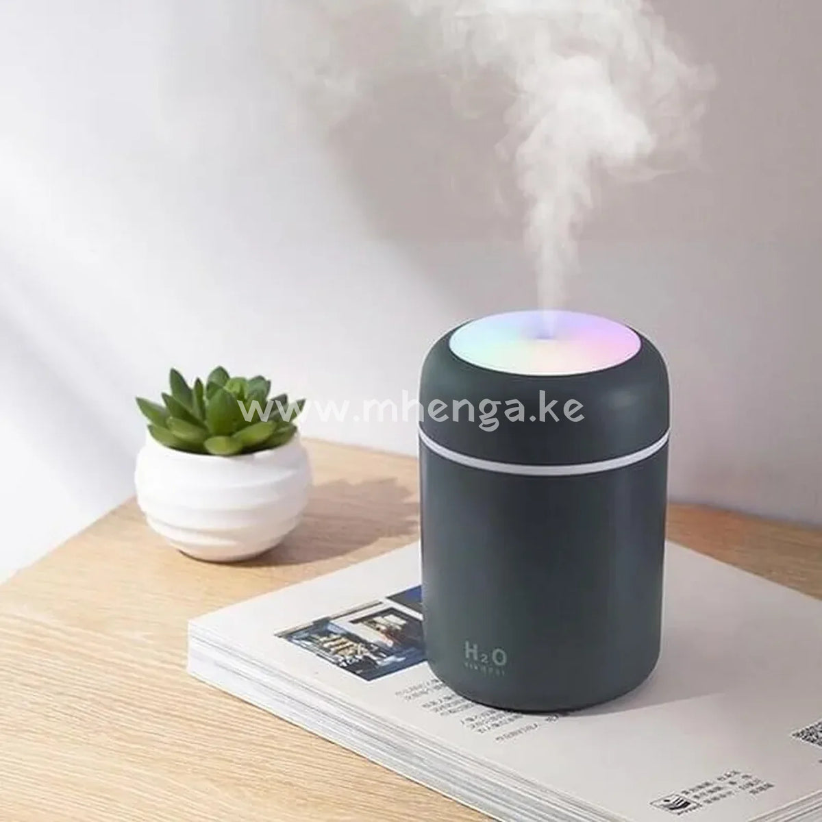 Portable Mini Humidifier Colorful Cool Mist Usb Powered. Perfect For Bedroom Office & Car (300Ml