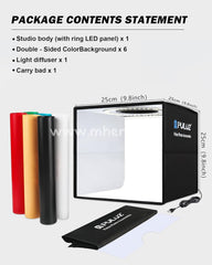 Puluz Mini Photo Studio Light Box Shooting Tent Kit Portable Folding Photography With Cri >95 96Pcs