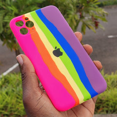 IPhone 11 stripes silicone phone case