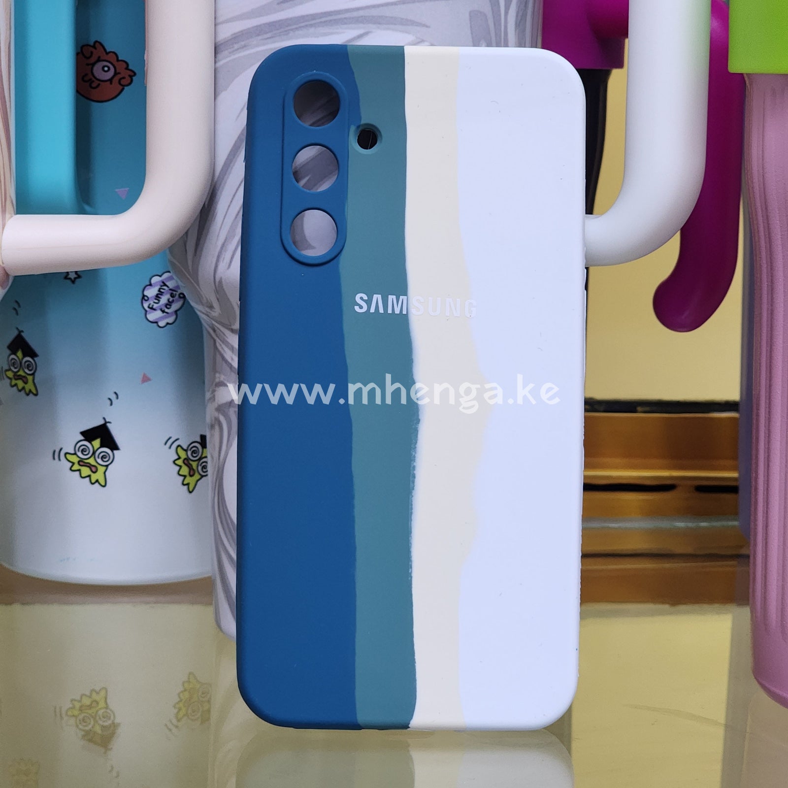 Sam A54 5 G Stripes Silicone Phone Cases A 54 5G Case