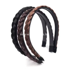 Synthetic Simulation Twist Braid Wig Hair Accessories Headbands For Black Women