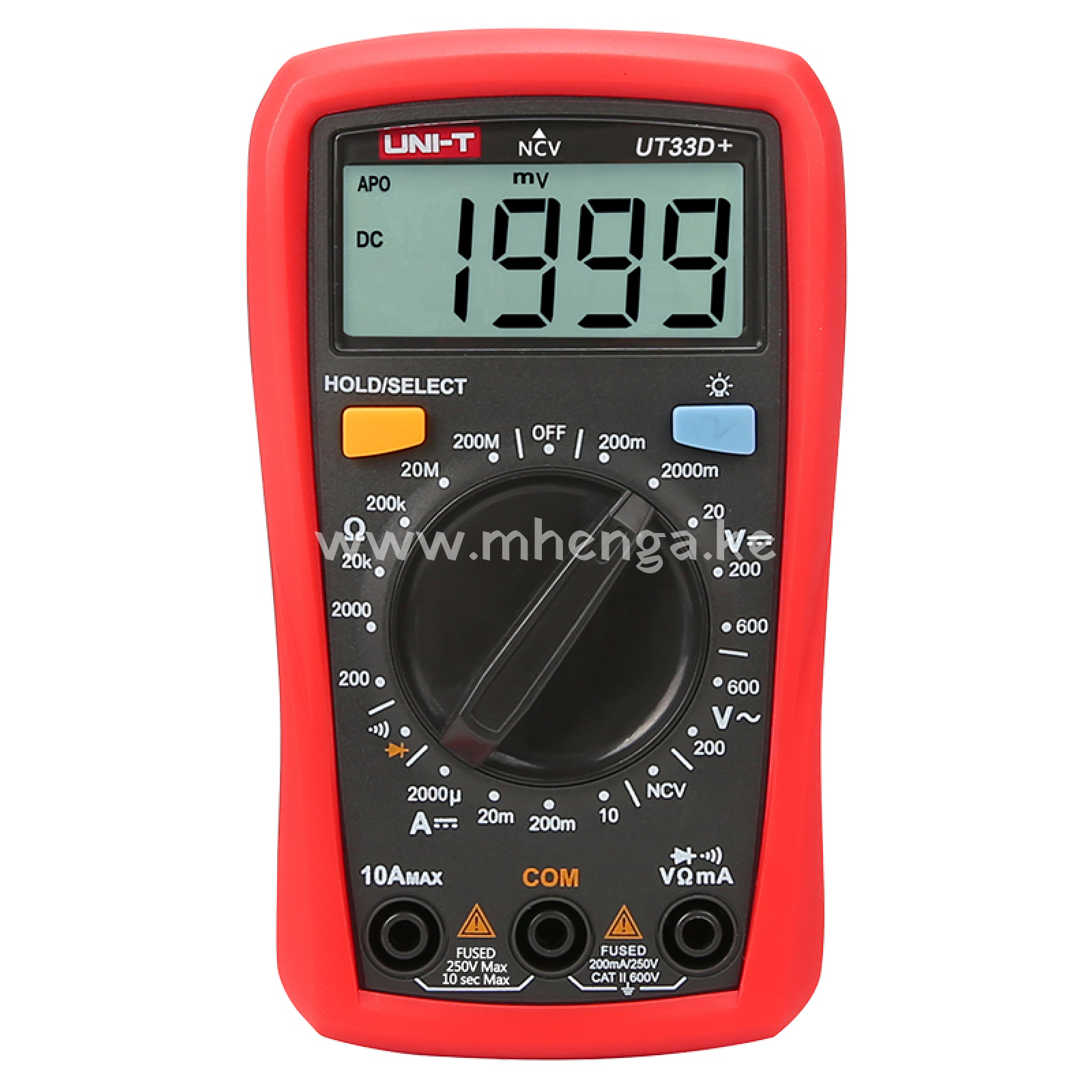 Ut33D + Auto Range Digital Multimeter Palm Size Ac And Dc Voltmeter Resistance Ammeter Capacity
