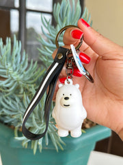 Bear baby keychain key holder