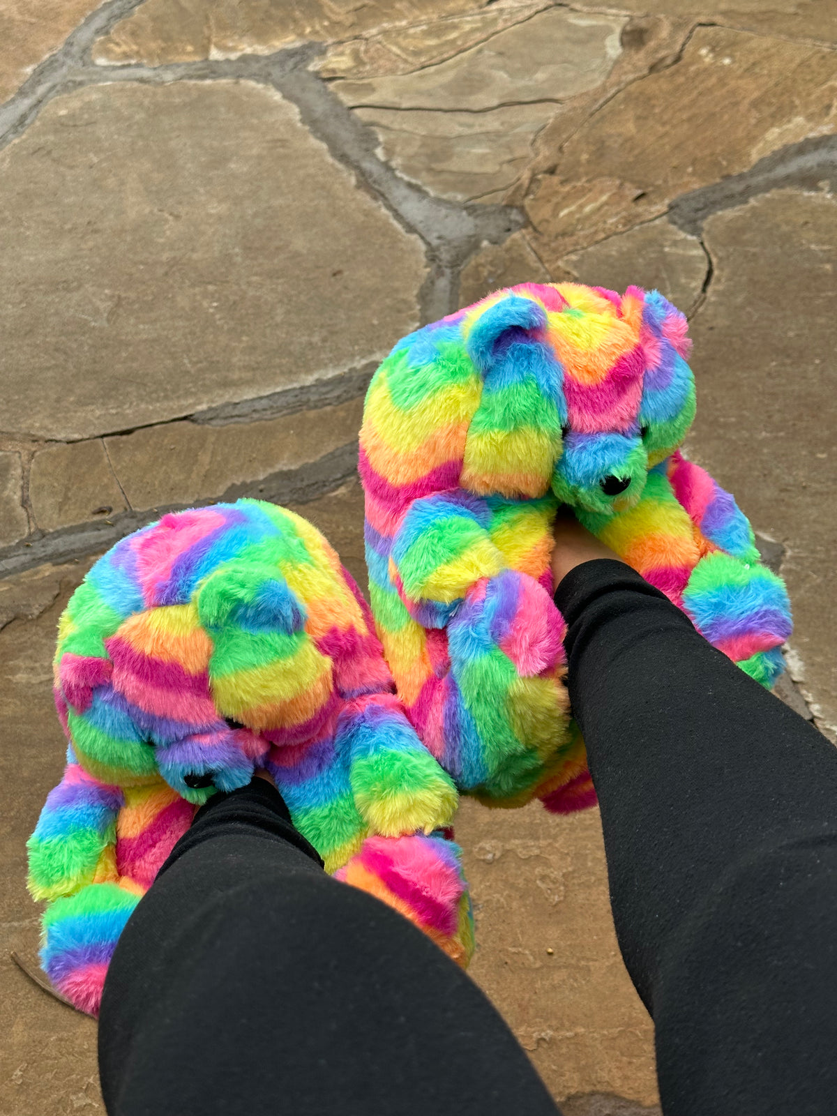 Teddy fluffy Bear Slippers