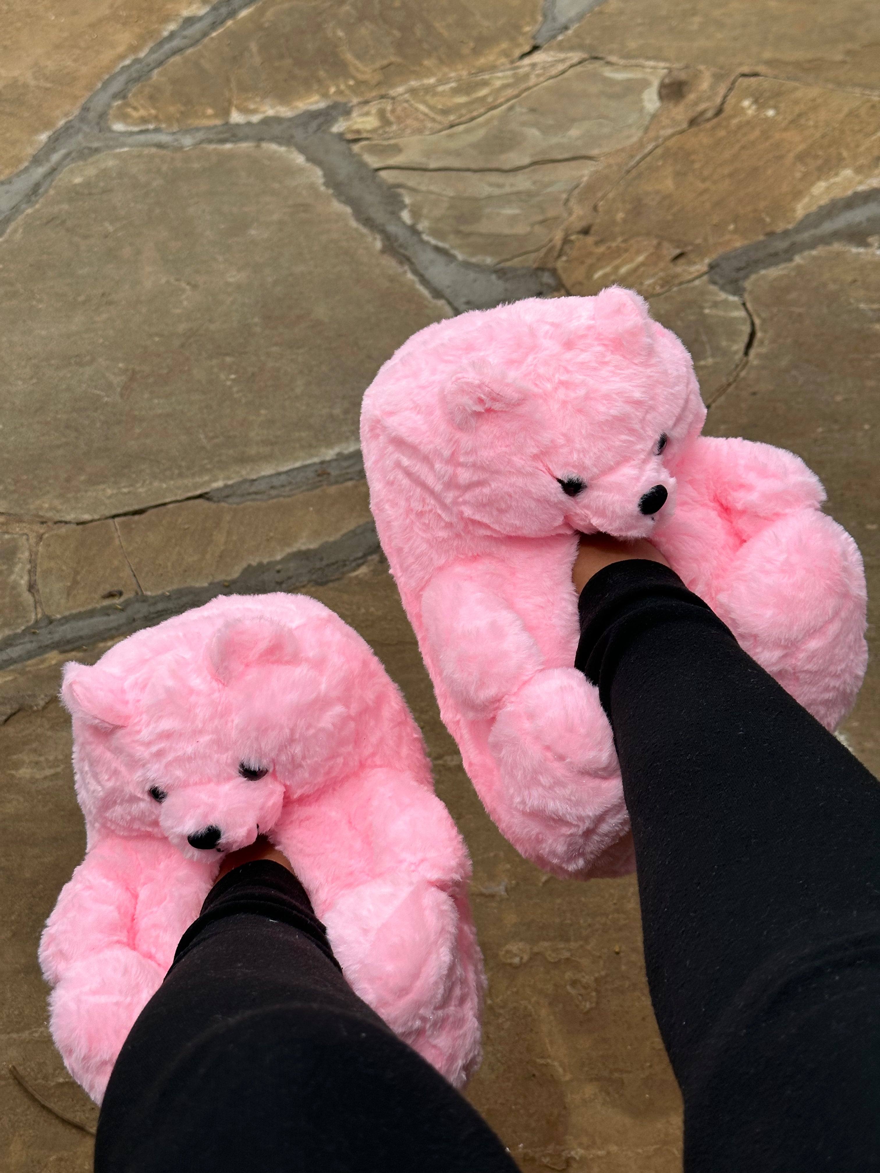 Teddy fluffy Bear Slippers